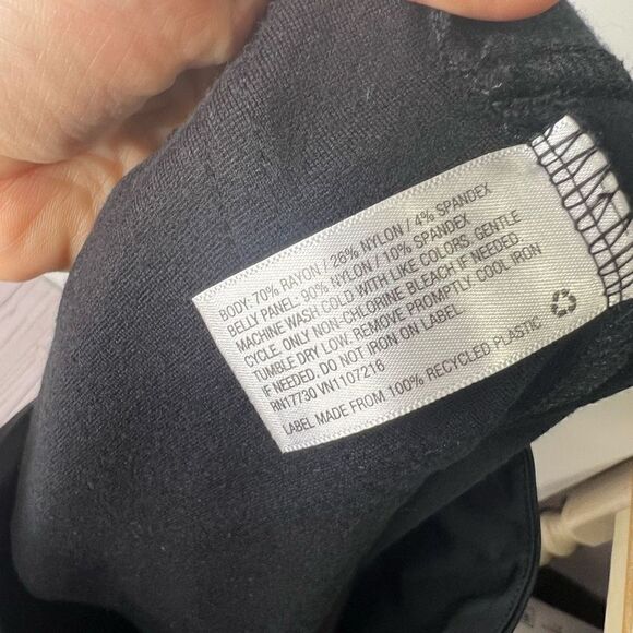 Isabel Maternity by Ingrid & Isabel Black Stretch Dress Skinny Pants - Picture 6 of 8